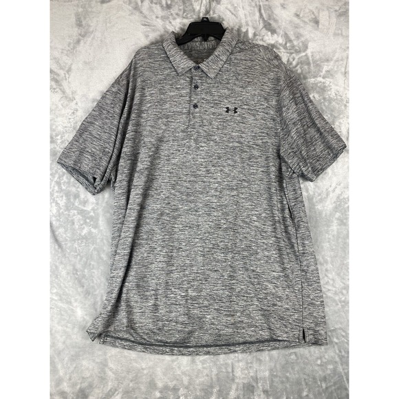 Under Armour Other - Under Armour Men's Polo Shirt 2XL Loose Heatgear Heather Gray‎ Golf